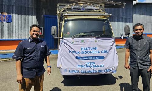 Pupuk Indonesia Kirim 80 Ton Beras untuk Korban Banjir dan Longsor di Sulsel