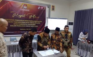 KPU Sukoharjo Tetapkan 45 Caleg Terpilih Kamis Malam