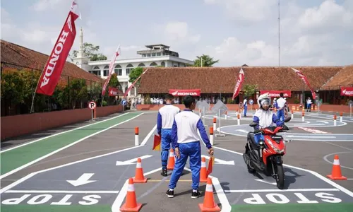 Yayasan AHM Tambah Safety Riding Lab Astra Honda di Tasikmalaya