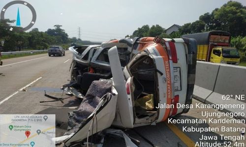 Kronologi Ambulans asal Klaten Kecelakaan di Tol Batang-Semarang