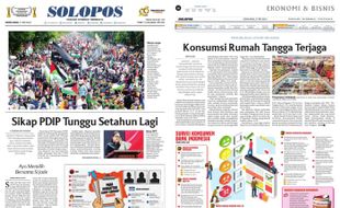 Solopos Hari Ini : Sikap PDIP Tunggu Setahun Lagi