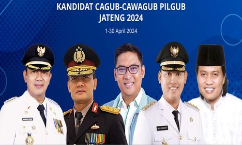 Melihat Popularitas 5 Kandidat Pilgub Jateng 2024 di Medsos & Media Online