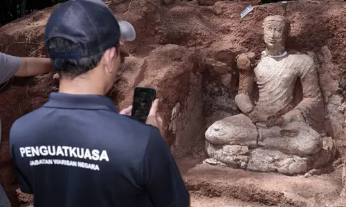 Arca Buddha Abad ke-7 Ditemukan di Kedah Malaysia, Lebih Tua dari Borobudur