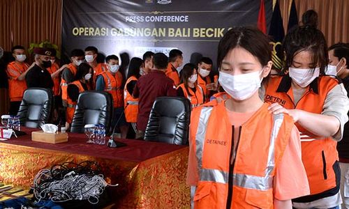 103 Warga Taiwan Ditangkap di Bali, Diduga Lakukan Kejahatan Siber