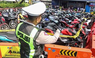 Polisi Sita Ratusan Motor dari Penindakan Balap Liar di Semarang