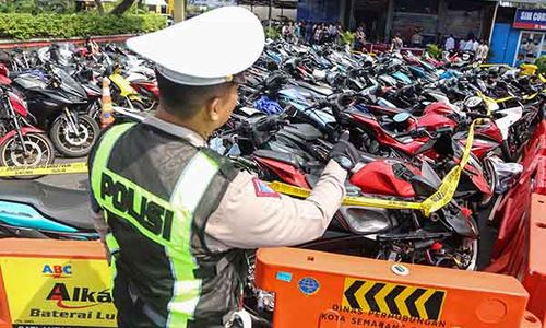 Polisi Sita Ratusan Motor dari Penindakan Balap Liar di Semarang