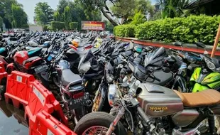 Polrestabes Semarang Sita Ratusan Motor dari Balap Liar di Bulan Mei 2024