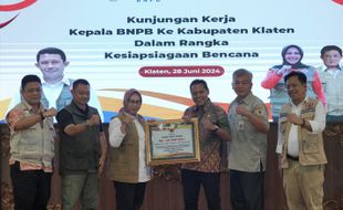 BNPB Salurkan Bantuan Dana Rp150 Juta ke Klaten untuk Atasi Kekeringan