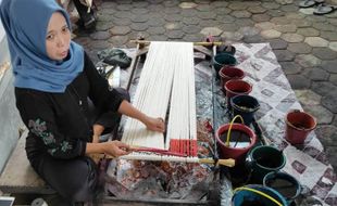 Dapat Dukungan BRI, Klaster Usaha Kain Tuan Kentang Palembang Naik Kelas