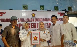 Wakil Ketua DPRD Wonogiri Siti Hardiyani Resmi Daftar Cawabup lewat Gerindra