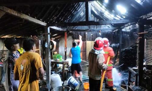 Dapur Rumah Warga Gemolong Sragen Hangus Terbakar saat Ditinggal Jemur Gabah