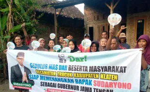 Kompak! Relawan Sedulur Mas Dar Klaten Deklarasi Serentak di 19 Kecamatan