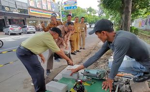 RS PKU Muhammadiyah Solo Bangun Jalur Pedestrian dan Taman di Jl Ronggowarsito