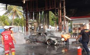 Breaking News! SPBU Matesih Karanganyar Terbakar, Diduga Akibat Korsleting