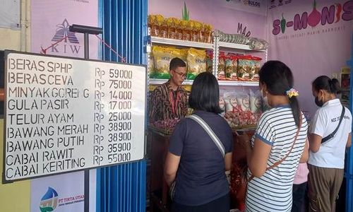 Pemprov Jateng Buka Kios SiManis di Pasar Bulu Semarang, Jual Sembako Murah