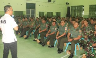 Kodim Klaten Bareng BNN Jateng Gelar Sosialisasi Antinarkoba