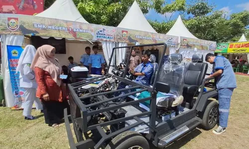 Keren! Siswa SMKN 1 Sambi Boyolali Bikin Mobil Listrik dan Sepeda Motor Hybrid