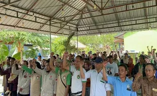 Pedagang Pasar di Tegal Deklarasi Dukung Cagub Sudaryono, Ini Alasannya