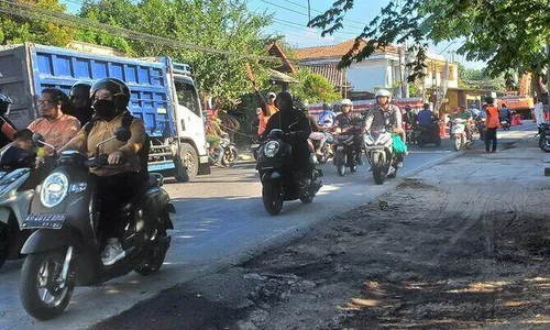 Rekonstruksi Jalan di Exit Tol Ngawen, Ada Penyempitan Jl Klaten-Jatinom