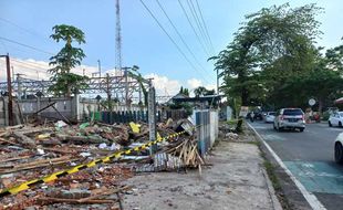 Beautifikasi Stasiun Klaten oleh Kemenhub Dimulai, Belasan Bangunan Dibongkar