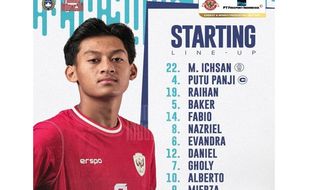 Timnas U-16 Indonesia Hadapi Singapura, Ini Susunan Line Up Garuda Muda