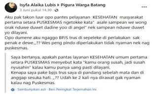 Viral Pasien di Batang Dibilang Tak Mampu karena BPJS, Ini Reaksi Dinkes Jateng