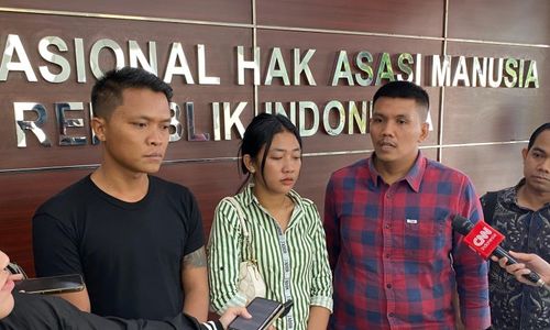 Keluarga Wartawan Karo Sumut yang Rumahnya Dibakar Mengadu Ke Komnas HAM