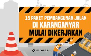 15 Paket Pembangunan Jalan di Karanganyar Mulai Dikerjakan