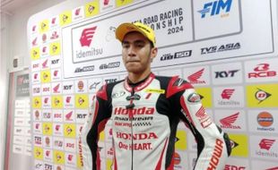 Pembalap Tim Honda Asia-Dream Racing Andi Gilang Naik Podium di ARRC