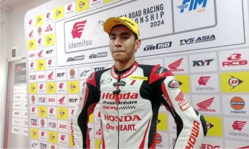 Pembalap Tim Honda Asia-Dream Racing Andi Gilang Naik Podium di ARRC