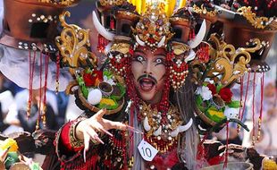 Penjurian Kostum Kreasi Peserta Jelang Gelaran Banyuwangi Ethno Carnival 2024