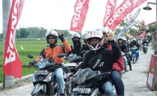 Seru, 1.600 Bikers Ikuti Jambore Nasional Supra di Klaten