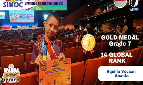 Mantap! Siswa SMP Warga Sabet Medali Emas Olimpiade Matematika Internasional