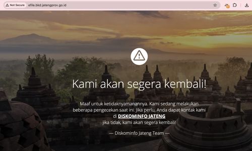 Situs BKD Jateng Disusupi Iklan Judi Online, Sekda: Bukan Diretas!