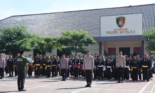 Ratusan Pesilat Deklarasi Damai di Polres Boyolali Jelang Pilkada