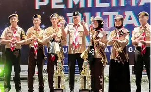 Mukti dan Nadia Dinobatkan Menjadi Duta Pramuka Karanganyar 2024