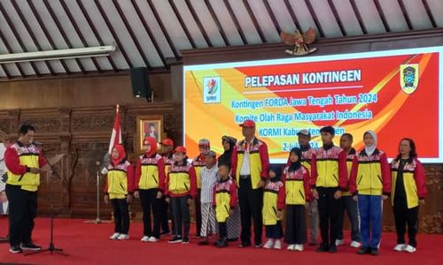 152 Atlet dan Pelatih Kormi Klaten Dilepas untuk Bertanding di Forda Jateng