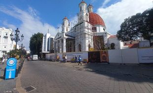 Lo! Renovasi Gereja Blenduk Kok Bikin Wisatawan Kota Lama Semarang Kecewa