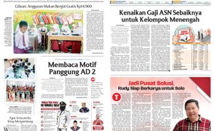 Solopos Hari Ini : Membaca Motif Panggung AD 2