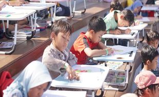 Hari Anak Nasional, 1.100 Orang Meriahkan Lomba Mewarnai di Saloka