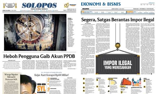 Solopos Hari Ini : Heboh Pengguna Gaib Akun PPDB