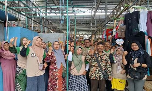 Pedagang Pasar di Tegal Siap Antar Sudaryono Jadi Gubernur Jateng