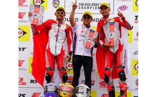 Tunggangi CBR Series, Astra Honda Borong Podium di ARRC Mandalika