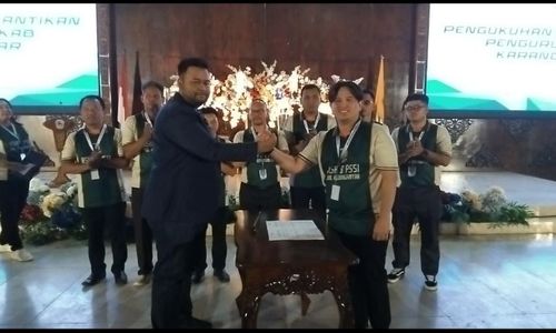 Dilantik, Sejumlah Politikus Jadi Pengurus Askab PSSI Karanganyar 