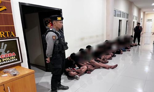 12 Remaja Ditangkap Polisi Solo akan Cegat Rombongan Pesilat Karanganyar