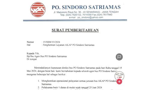 Mantap! Wajah Baru Bus Sindoro Satriamas bakal Pakai Karoseri Adiputro