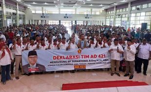 Syukuran Partai Gerindra Klaten Diwarnai Deklarasi Dukung Sudaryono dan Benny