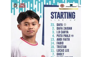 Nova Arianto Rotasi Banyak Pemain, Ini Starting Line Up Timnas U-16 Vs Vietnam