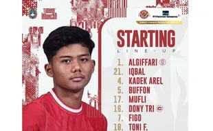 Arkhan Kaka Dimainkan sejak Awal, Ini Starting Line Up Timnas U-19 vs Filipina