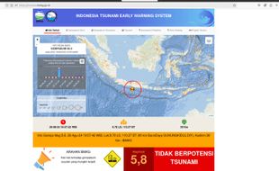 BMKG: Gempa Gunungkidul M5,8 Disebabkan Kontak Antarlempeng di Zona Megathrust